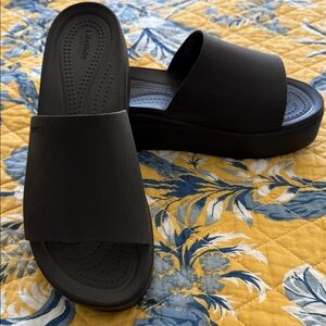 CROCS Women's Black Slide Sandals
